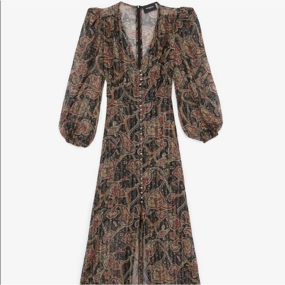 The Kooples Paris, silk printed dress - Picture 3 of 3
